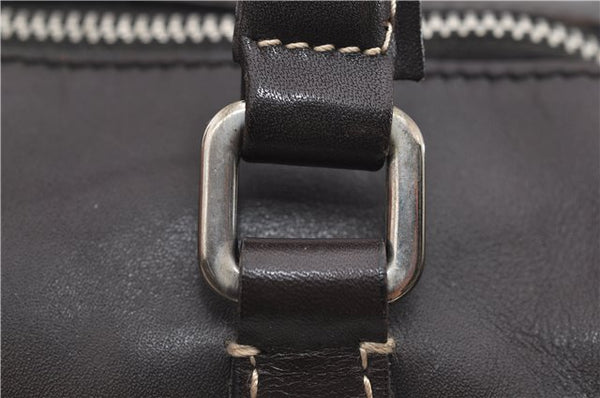 Authentic PRADA Vintage 2Way Leather Nappa Shoulder Hand Bag Purse Brown 2807E