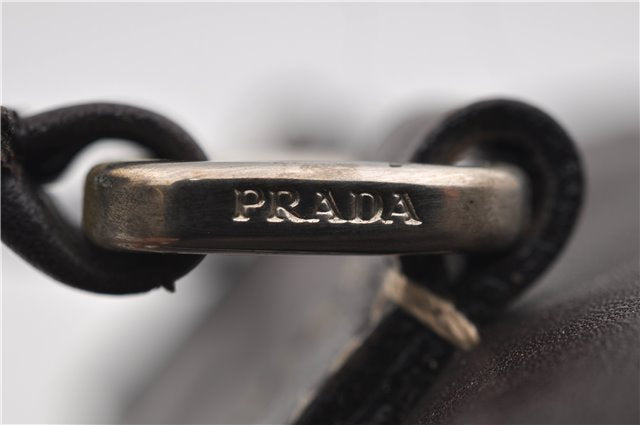 Authentic PRADA Vintage 2Way Leather Nappa Shoulder Hand Bag Purse Brown 2807E