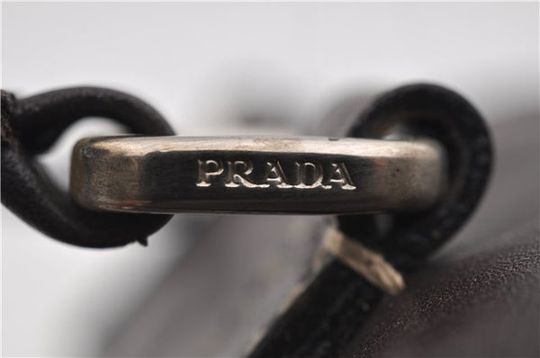 Authentic PRADA Vintage 2Way Leather Nappa Shoulder Hand Bag Purse Brown 2807E
