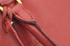 Authentic PRADA Saffiano Leather Nappa Vintage Tote Hand Bag Red 2807I