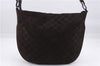 Authentic GUCCI Shoulder Hand Bag Purse GG Suede Leather 0011206 Brown 2808E