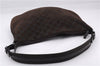 Authentic GUCCI Shoulder Hand Bag Purse GG Suede Leather 0011206 Brown 2808E