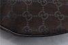Authentic GUCCI Shoulder Hand Bag Purse GG Suede Leather 0011206 Brown 2808E