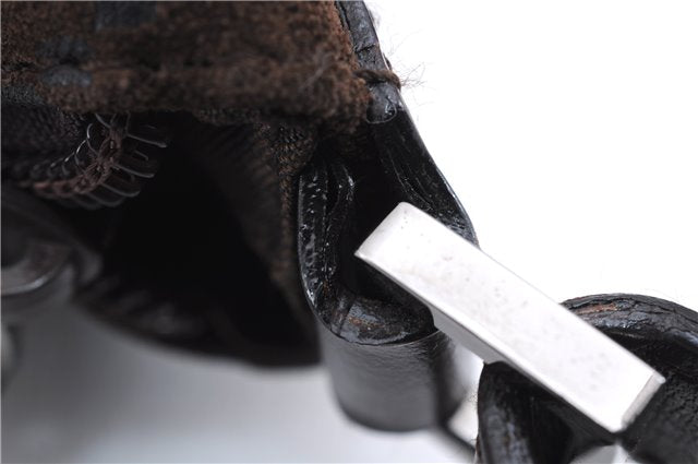 Authentic GUCCI Shoulder Hand Bag Purse GG Suede Leather 0011206 Brown 2808E