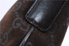 Authentic GUCCI Shoulder Hand Bag Purse GG Suede Leather 0011206 Brown 2808E