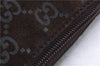 Authentic GUCCI Shoulder Hand Bag Purse GG Suede Leather 0011206 Brown 2808E