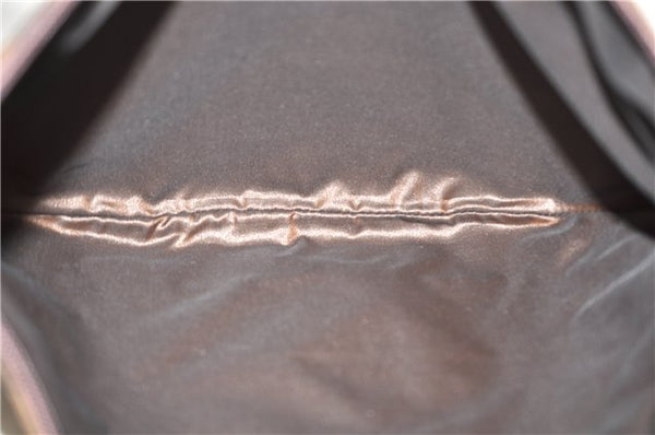 Authentic GUCCI Shoulder Hand Bag Purse GG Suede Leather 0011206 Brown 2808E