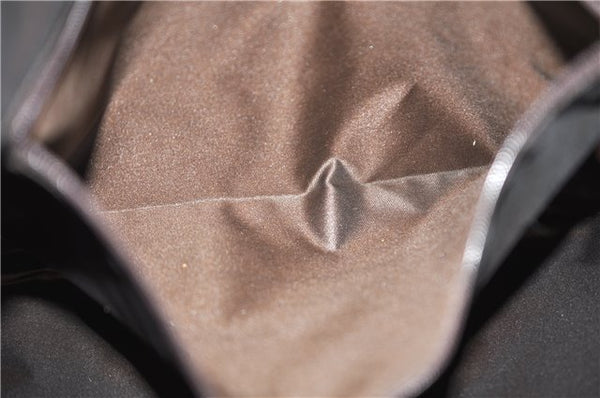 Authentic GUCCI Shoulder Hand Bag Purse GG Suede Leather 0011206 Brown 2808E