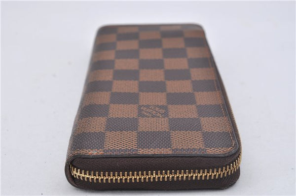 Authentic Louis Vuitton Damier Portefeuille Clemence Wallet Pink N41626 LV 2808F