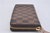 Authentic Louis Vuitton Damier Portefeuille Clemence Wallet Pink N41626 LV 2808F