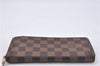 Authentic Louis Vuitton Damier Portefeuille Clemence Wallet Pink N41626 LV 2808F