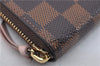 Authentic Louis Vuitton Damier Portefeuille Clemence Wallet Pink N41626 LV 2808F