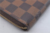 Authentic Louis Vuitton Damier Portefeuille Clemence Wallet Pink N41626 LV 2808F