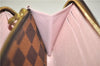 Authentic Louis Vuitton Damier Portefeuille Clemence Wallet Pink N41626 LV 2808F