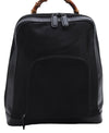 Authentic GUCCI Bamboo Vintage Shoulder Hand Bag Nylon Leather Black 2809E
