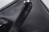 Authentic GUCCI Bamboo Vintage Shoulder Hand Bag Nylon Leather Black 2809E