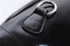 Authentic GUCCI Bamboo Vintage Shoulder Hand Bag Nylon Leather Black 2809E