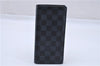 Authentic Louis Vuitton Damier Cobalt Portefeuille Brazza Wallet N63212 LV 2809F