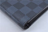 Authentic Louis Vuitton Damier Cobalt Portefeuille Brazza Wallet N63212 LV 2809F