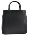 Authentic GUCCI Bamboo Tote Hand Bag Leather 0021059 Black 2810E