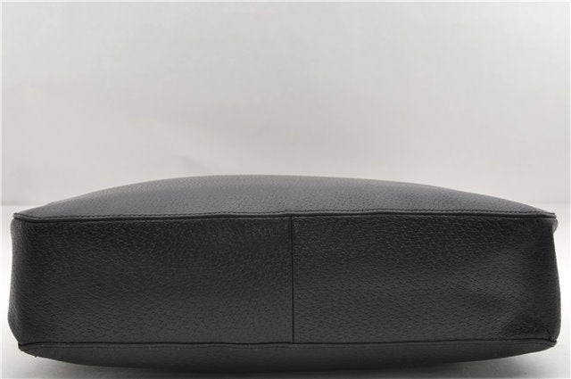 Authentic GUCCI Bamboo Tote Hand Bag Leather 0021059 Black 2810E