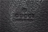 Authentic GUCCI Bamboo Tote Hand Bag Leather 0021059 Black 2810E