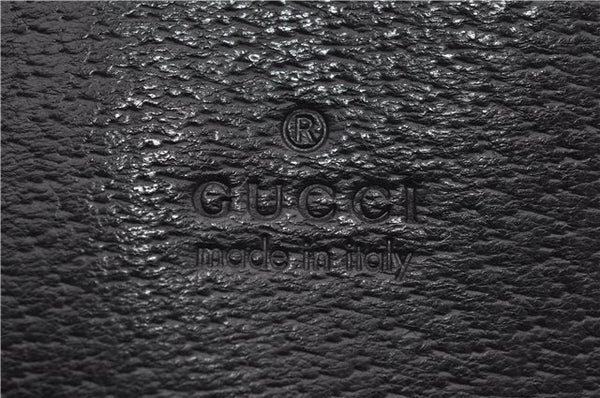 Authentic GUCCI Bamboo Tote Hand Bag Leather 0021059 Black 2810E