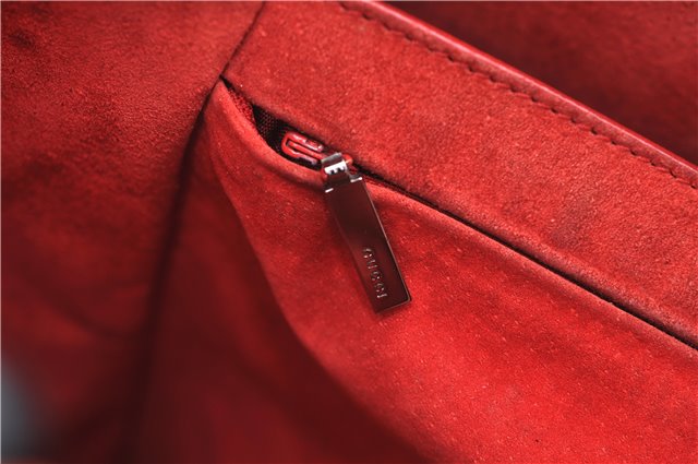 Authentic GUCCI Bamboo Tote Hand Bag Leather 0021059 Black 2810E