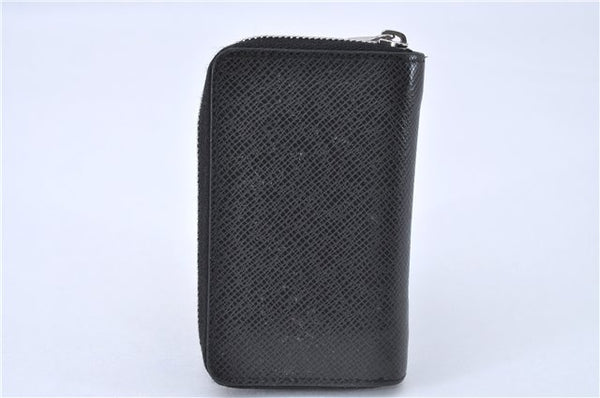 Authentic Louis Vuitton Taiga Zippy Coin Purse Wallet Black M30511 LV 2810F