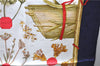 Authentic HERMES Carre 90 Scarf "Herbier de Gavarnie" Silk Navy Box 2811D