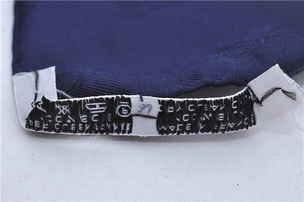 Authentic HERMES Carre 90 Scarf "Herbier de Gavarnie" Silk Navy Box 2811D
