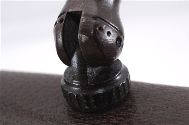 Authentic GUCCI Bamboo Vintage Hand Bag Purse Leather Brown 2811E