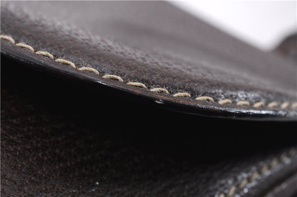 Authentic GUCCI Bamboo Vintage Hand Bag Purse Leather Brown 2811E