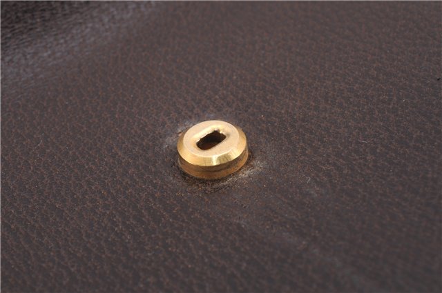 Authentic GUCCI Bamboo Vintage Hand Bag Purse Leather Brown 2811E