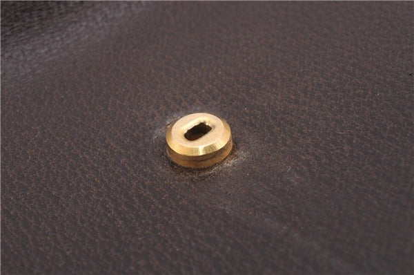 Authentic GUCCI Bamboo Vintage Hand Bag Purse Leather Brown 2811E