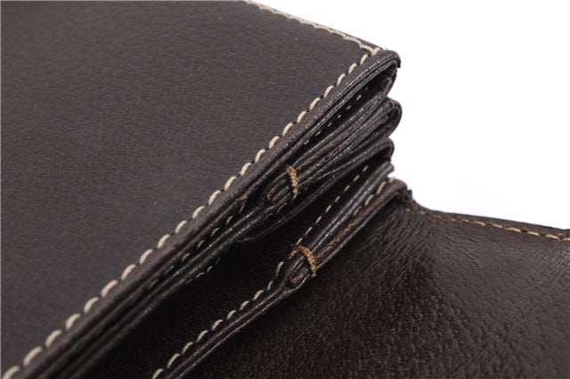 Authentic GUCCI Bamboo Vintage Hand Bag Purse Leather Brown 2811E