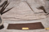 Authentic GUCCI Bamboo Vintage Hand Bag Purse Leather Brown 2811E