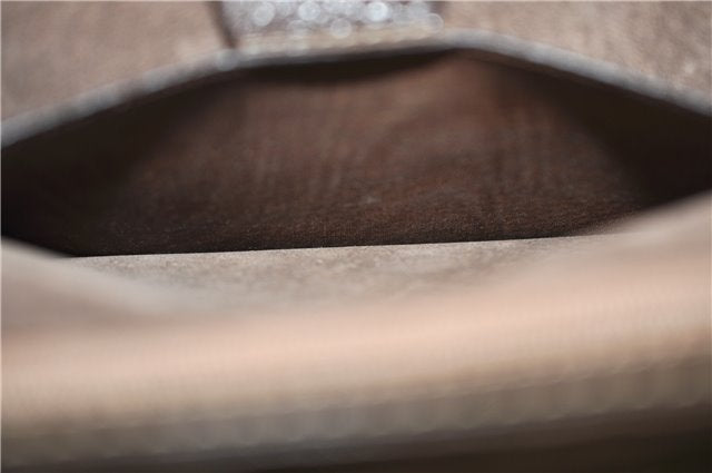 Authentic GUCCI Bamboo Vintage Hand Bag Purse Leather Brown 2811E