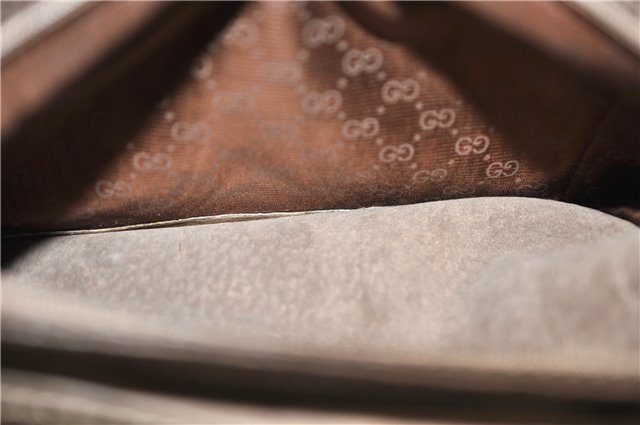 Authentic GUCCI Bamboo Vintage Hand Bag Purse Leather Brown 2811E