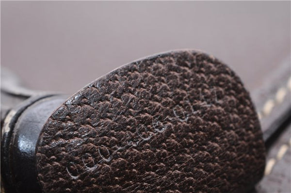 Authentic GUCCI Bamboo Vintage Hand Bag Purse Leather Brown 2811E