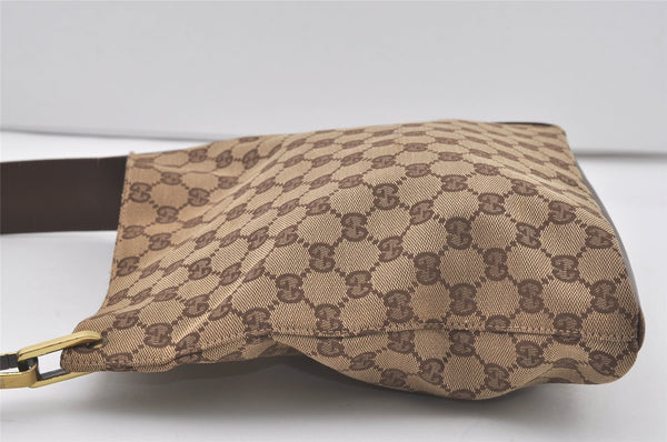 Authentic GUCCI Shoulder Cross Body Bag GG Canvas Leather 91761 Brown 2811I