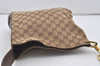 Authentic GUCCI Shoulder Cross Body Bag GG Canvas Leather 91761 Brown 2811I