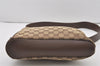 Authentic GUCCI Shoulder Cross Body Bag GG Canvas Leather 91761 Brown 2811I