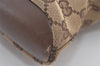 Authentic GUCCI Shoulder Cross Body Bag GG Canvas Leather 91761 Brown 2811I