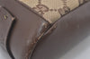 Authentic GUCCI Shoulder Cross Body Bag GG Canvas Leather 91761 Brown 2811I