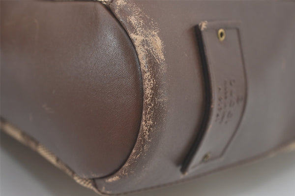 Authentic GUCCI Shoulder Cross Body Bag GG Canvas Leather 91761 Brown 2811I