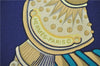 Authentic HERMES Carre 90 Scarf "Etendards et Bonnieres" Silk Navy Box 2812D