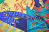 Authentic HERMES Carre 90 Scarf "Etendards et Bonnieres" Silk Navy Box 2812D
