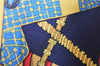 Authentic HERMES Carre 90 Scarf "Etendards et Bonnieres" Silk Navy Box 2812D