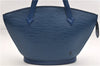 Authentic Louis Vuitton Epi Saint Jacques Hand Bag Blue M52275 LV 2812E